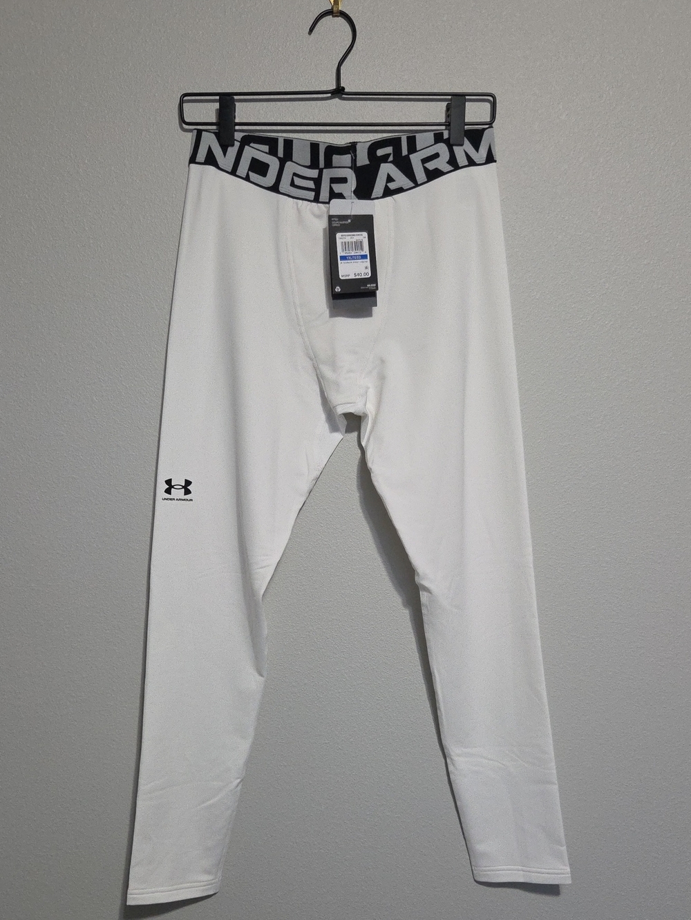 Under Armour Youth White Compression Leggings